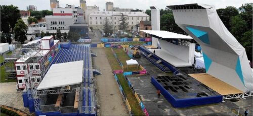 Zaplecze Sportowe Kontenery Mistrzostawa Europejskie Kraków