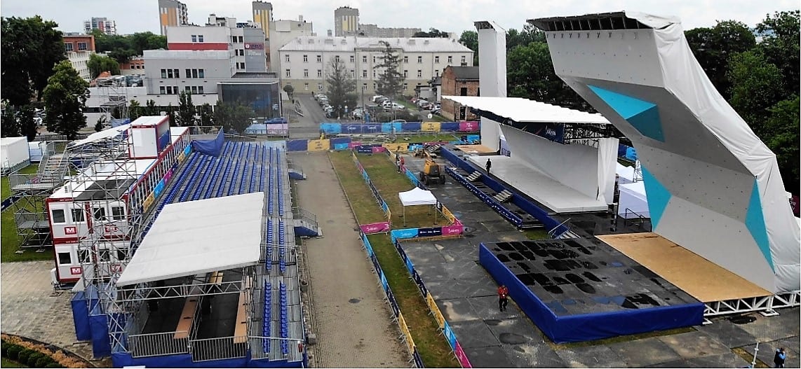 Zaplecze Sportowe Kontenery Mistrzostawa Europejskie Kraków