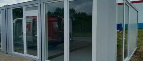 Zaplecze biurowe z kontenerów w Zabrzu