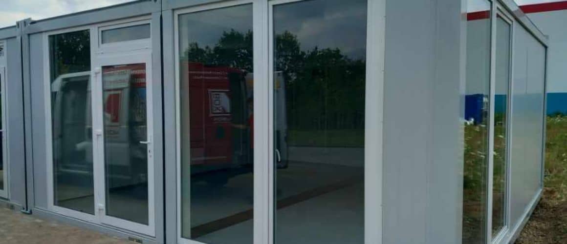 Zaplecze biurowe z kontenerów w Zabrzu